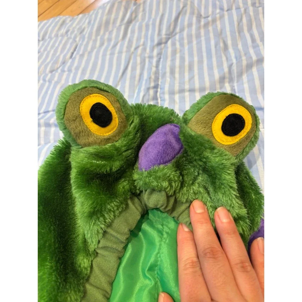 Children’s celebration Halloween hooded costume frog green purple xs s 4 5 6